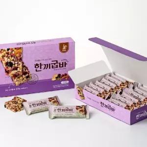생활 아로니아 견과류 쌀로만든 한끼굽바 퍼플 27gX12개입 1박스 라이스바 수앤서B2
