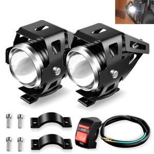 오토바이 헤드 라이트 모토 안개등 U5 LED 모토 드라이빙 자동차 안개등 헤드 라이트 램프 DRL 125W 3000LM
