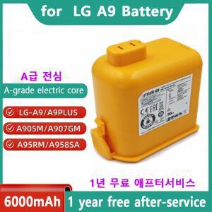 6000mAh 새 배터리 EAC63382208 EAC63758601 LG Cord Zero A9 Plus Max Pro A9MASTER2X A9MULTI A9PETNBED