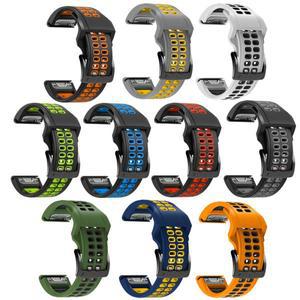 Garmin Fenix 6 6X Pro 7 7X 5 5X 3 3HR 스마트 시계 스트랩 22 26mm 실리콘 시계 밴드 Epix 2 955 945