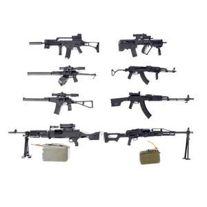 1/6 AK47 G36 TAVOR 돌격 소총 라이트 기관총 PKP M240 플라스틱 조립 모델 키트 군인 무기 장난감