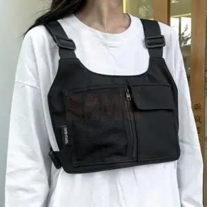 ( )스포츠 체스트백 블랙 경량 가슴가방 소매치기방지 여행용크로스백 러닝가슴가방