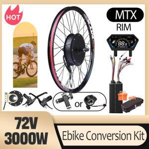 3000W MTX39 전기 자전거 변환 키트 72V 브러시리스 후방 허브 모터 휠 산악 사인파 컨트롤러 포함
