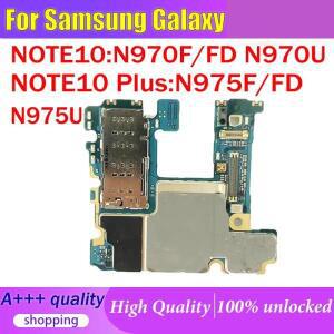 삼성 갤럭시 노트 10 플러스 N975F N975FD N975U 노트 10 N970U N970F N970FD 256GB 메인보드용 미국/유럽