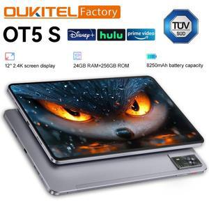 글로벌 버전 Oukitel OT5S 스마트 태블릿 12인치 2.4K 디스플레이 TUV SUD 인증 태블릿 24GB(6+18)+46GB 82