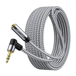HFTYWY 헤드폰 연장 케이블 10피트 3.5MM 남녀 스테레오 오디오 - 스마트폰 태블릿 미디어 플레이어를 위한 이중 차폐 긴 1/8 TRS 보조 코드 연장기 hIL