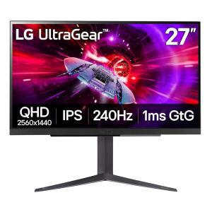 LG 27GR83Q-B 27인치 울트라기어 QHD (2560x1440) 240Hz, /높이 디스플레이 4극 2.1 프리미엄, /피봇 모니터, IPS 디스플레이포트, G-Sync 게이밍 HDR 기울기 블랙 DTS 프리싱크 HDMI AMD 400, GP:X, 스탠드, 1ms,