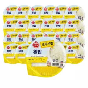 오뚜기 맛있는 오뚜기밥 즉석밥 흰밥 햇반 210g 24개