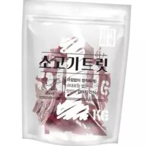 강아지 육포 간식 소고기 트릿 1kg 1P 영양 져키 스낵