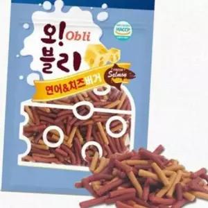 오블리 강아지 간식 건강식 애견간식 연어치즈 100g