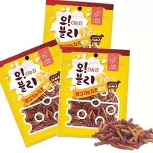 오블리 양고기 치즈버거 100g 3P 애견 노즈워크 간식
