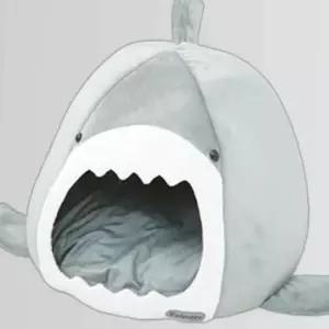 강아지 상어 하우스 그레이 대형 숨숨집 1P 고양이