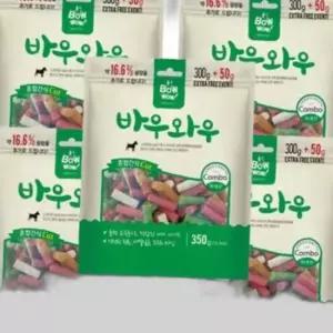 강아지 저염분 져키 혼합CUT 350g 5P 트릿 훈련 보상