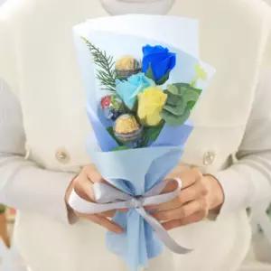 쁘띠 페레로로쉐 꽃다발 블루 초콜릿 사탕/학예회/화이트데이/졸업식/유치원/생일/입학식/어린이/발렌타인