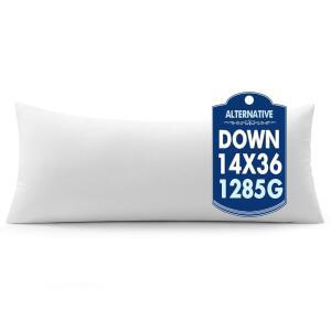 MIULEE 14X36 14 침대 바디 장식 다운 삽입 던지기 대체 합성 인치 36 베개