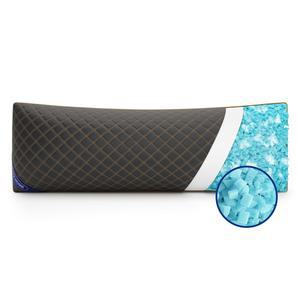 YZ HOME 높이 조절 가능한 부드러 분쇄된 수면을 옆구리 베개 위한 블루 메모리 바디