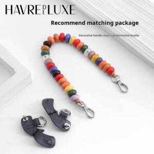 HAVREDELUXE Longchamp 미니 가방용 파란색 장식 체인을 다채로운 휴대용 비파괴 수정 어깨 끈으로 변환