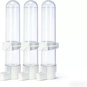 잉꼬 카나리아 작은 앵무새 사랑새를 위한 자동 물 디스펜서 케이지 걸이 급수기 3PCS 120ml