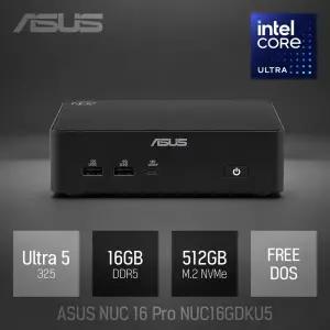 ⓒ ASUS NUC 16 Pro NUC16GDKU5 16GB 512GB / 산업용 주식용 기업용 작고 가벼운 고성능 미니PC