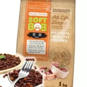 강아지 소프트 반건조 오리 사료 1kg 1P 전연령 영양