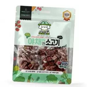 야채앤 소고기 큐브 160g X3개 강아지 영양 간식
