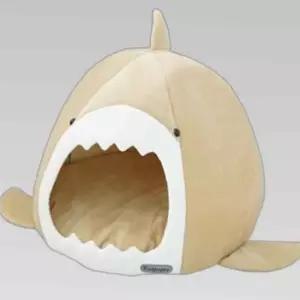 강아지 상어 하우스 베이지 대형 숨숨집 고양이 1P