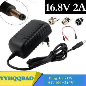 14.4V 18650 리튬 배터리용 16.8V 2A 이온 충전기 5.5mm x 2.1mm DC 전원 잭 소켓 암 패널 마운트 커넥터