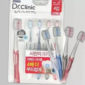 닥터크리닉 칫솔 양치 브러쉬 부드러운모 4p 칫솔