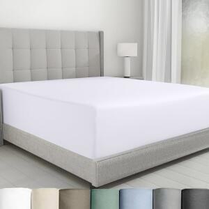 CALIFORNIA DESIGN DEN 퀸 사이즈 매트리스 면, 바닥 부드러운 침구, 발 포켓 커버, 직조, 커버만 느낌 포함 100% 새틴 프리미엄 600수, -