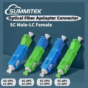 SUMMITEK 10피스 SC 남성 LC 여성 고속 커넥터 광섬유 어댑터 APC UPC 단일 모드 광학