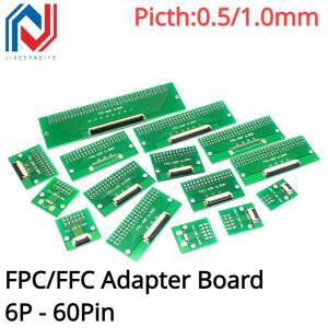 FPC/FFC 어댑터 보드  플랫 케이블 전송 플레이트  DIY 스페이싱 커넥터  직접 삽입  6P  8P  10P  0.5mm