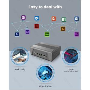 AMD 방화벽 어플 메탈 5500U 라이젠 NAS 5G 미니 LAN 토프톤 PC 4X2