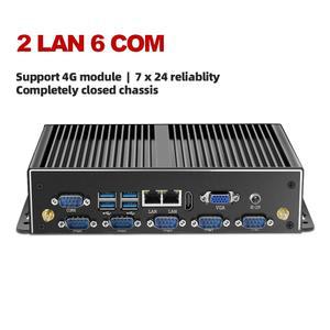 팬리스 산업용 미니 듀얼 RS485 LAN RS232 컴퓨터 PC COM 게임 NIC