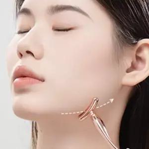 페이스 강력 괄사 얼굴 라인 머리 지압 마사지기 라인 림프 순환 휴대용-WFM87MM