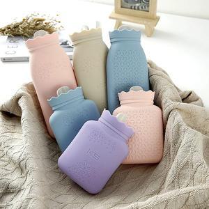 실리콘 온수 찜질기 1000ML PVC 보온물주머니 중형 온열기 찜질 핑크