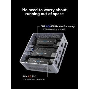 미니스포럼 X1 LITE SSD DDR5 255 PC 5G 미니 라이젠 USB4 2280