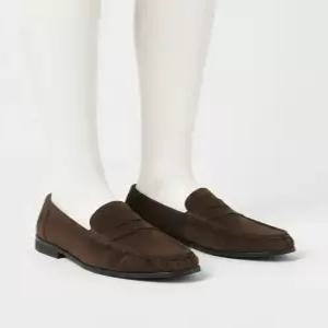아뜨리에 SECOND A 셔링디테일 유니 베이직 페니로퍼 PL5900UX BROWN SUEDE