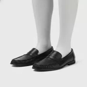 아뜨리에 SECOND A 셔링디테일 유니 베이직 페니로퍼 PL5900UX WRINKLE BLACK