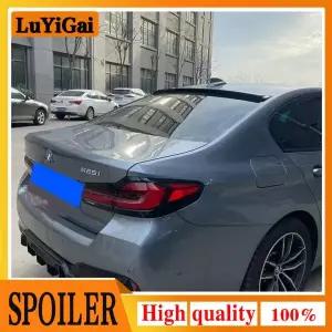 탄소 섬유 리어 루프 스포일러 BMW 호환 5 시리즈 G30 G38 525 530li - 리어 트렁크 윙 바디 키트 액세서리