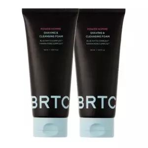 BRTC 파워 옴므 쉐이빙 앤 클렌징폼 150ml 2개 /피부진정/모공케어/쉐이빙폼