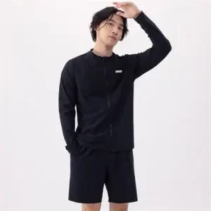 아레나 A4BM1PC02BLK 이니셜 레저 짚업 래쉬가드 세트 A4102 3925754