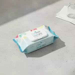 부드러운 물티슈 80매 캡형 10팩 휴대용 물티슈