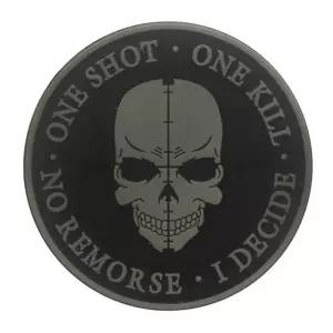 찍찍이 밀리터리 패치 와펜 one shot one kill 군인용품 (W8756FC)