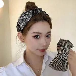 [알티피아]WL 헤어밴드 여름 린넨머리띠 패턴꼬임디자인 넓은 와이드 데일리