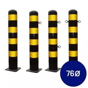철제 일자형 볼라드 앙카식 76파이xH1000x1.4T 통제 진입 기둥 (WC04C3E)