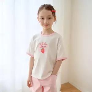 [롯데백화점]로엠걸즈 아스킨 배색 링거티셔츠 RGRA2636C
