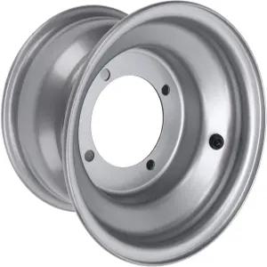 18X9.50 8 ATV 휠 림 알루미늄 합금 고강도 8인치 허브 고 카트 실버 4홀 구멍 간격 110mm/4.33인치