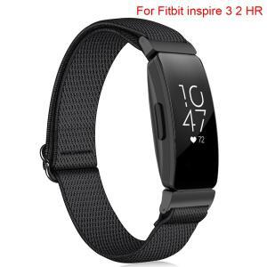 Fitbit Inspire 3 2 용 솔로 나일론 밴드 HR 교체 스포츠 짠 시계 팔찌 스트랩 루프