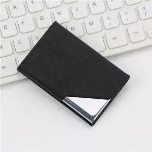 카드 지갑 금속 소재 블랙 하드 타입 컴팩트 사이즈 명함지갑 심플 명함