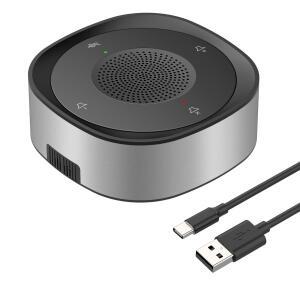 USB 회의 스피커 마이크, 유선 터치 키, 옴니 지향성 높은 볼륨 픽업 PnP, 노트북